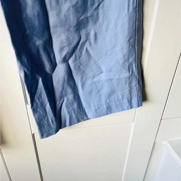 Zara Baby Blue Wide Leg Smart Trousers Size M - Picture 7 of 9